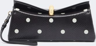 Jacquemus Val&eacute;rie polka-dot leather clutch