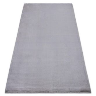 RugsX RugsX Bunny Rug in Grey | Size: 140 cm x 190 cm