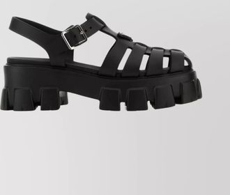 Prada strappy open toe chunky sole sandals
