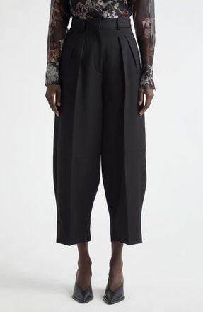 Altuzarra Dash Wool Ankle Pants in Black at Nordstrom, Size 12 Us