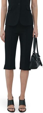 Mango Biker Crop Leggings in Black at Nordstrom, Size 4