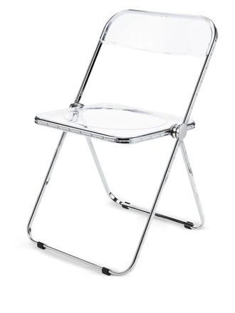 SUPREME Plia text print chair - unisex - Metal - One Size - Grey