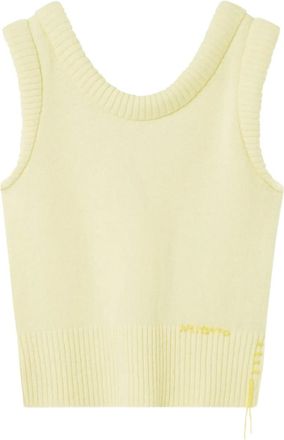 Axel Arigato Top smanicato a coste - Giallo