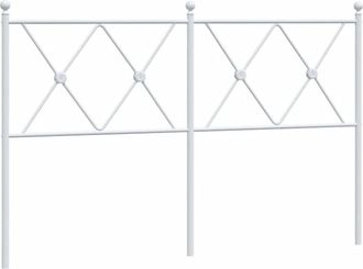 vidaXL Cabecero De Metal Blanco 140 Cm Vidaxl