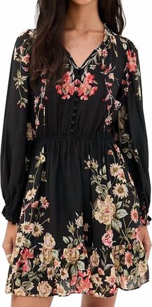 Sea New York Jolie Print Long Sleeve Mini Dress In Multi