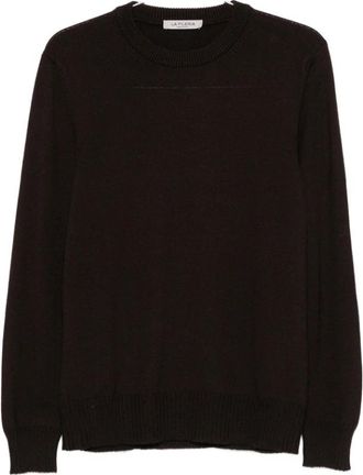 La Fileria Sweater Fileria - Heren - Ronde hals truien - Bruin - 4XL - Truien & Vesten