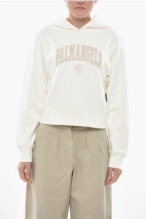 Palm Angels Brushed Cotton Hoodie COLLEGE PALM size Xl