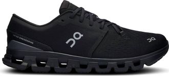 On Mens Cloud X 4 Running Shoes In Black/eclipse