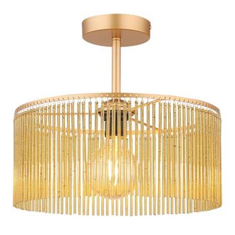 Globo Lighting Plaf&oacute;n - Leeds - Dorado - Vidrio - &Oslash; 35cm - E27