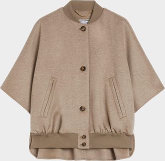 Max Mara Leticia Cashmere Button-Front Cape