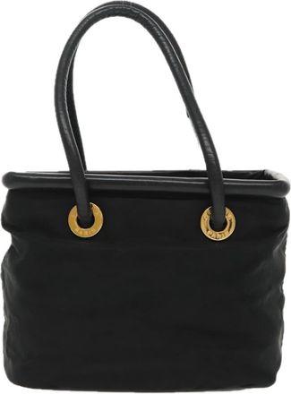 Celine Handbag Nylon Black Nylon Handbag (Pre-Owned)