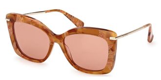 Max Mara MM0101 BETH1 56E Womens Sunglasses Tortoiseshell Size 55