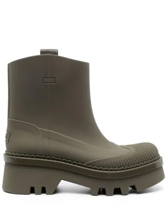 Chlo&eacute; Raina Rain ankle boots - women - Other fibres - 35.5 - Green