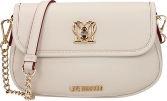 Love Moschino Borse a Spalla Donna Poliuretano Beige/Avorio