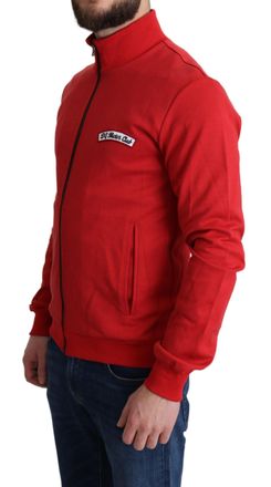 Dolce & Gabbana Mens Logo-Embroidered Cardigan Cotton Spandex Nylon