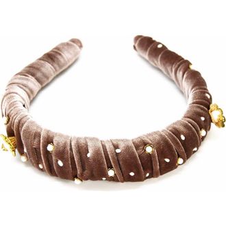 Adiba Kalmia Headband in Brown at Nordstrom