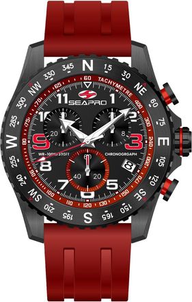 Seapro Mens Gallantry Black Dial Watch