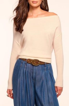 Ramy Brook Chance Wool Off the Shoulder Sweater in Bone at Nordstrom Rack, Size Large