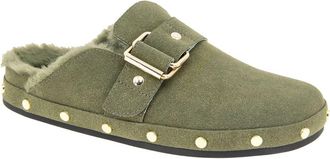 BCBGeneration Haisley Clog in Army Faux Fur at Nordstrom, Size 5.5