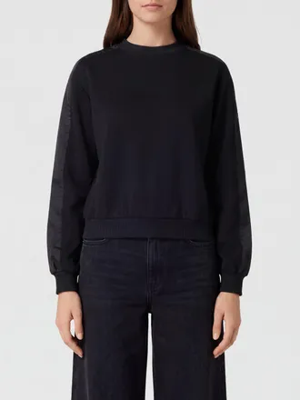 Moose Knuckles Crewneck Cotton Sweatshirt with Contrast Side Bands