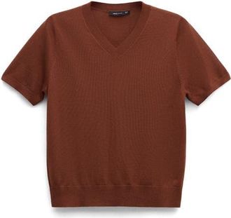 Mango Wool Sweater in Russet at Nordstrom, Size X-Small