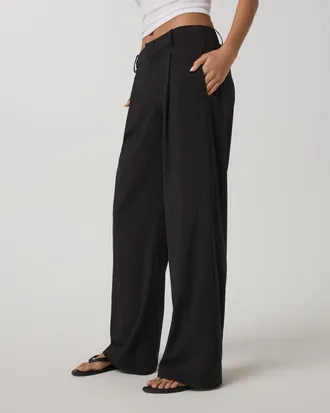 Vuori Clothing Villa Wideleg Trouser - Long | Black | XS, Size Extra Small