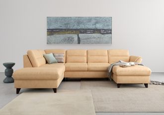 Sit&more Wohnlandschaft &raquo;Mellum U-Form&laquo; Federkern, wahlweise mit Bettfunktion, Stauraum und Armteilfunktion