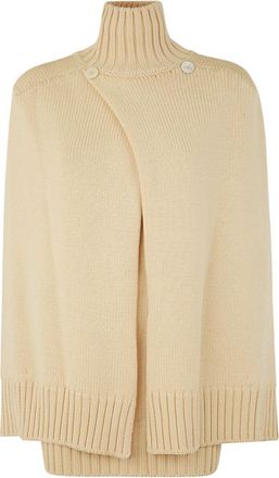 Jil Sander Womens Sweater Tn Ls - Ivory Merino - Size EU 34 (Womens)