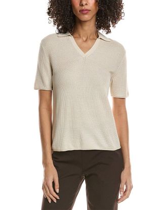 Theory Open Collar Top