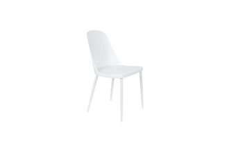 White Label Silla de polipropileno blanco
