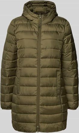 Tom Tailor Denim Regular Fit Steppmantel mit Kapuze in Oliv, Größe XL