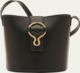 IL BISONTE Consuelo Leather Bucket Bag