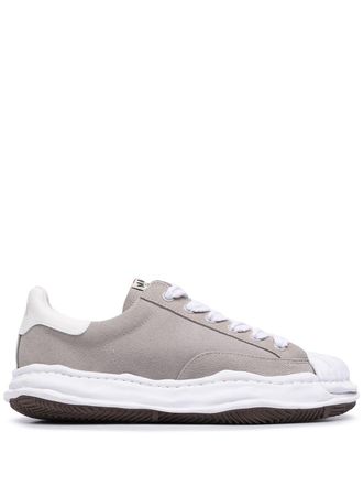 Miharayasuhiro chunky-sole low top sneakers - men - Calf Leather/Leather/Rubber - 44 - Grey