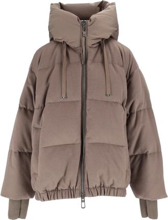Duno Heka M Mestre Jas - Dames - Gewatteerde jassen - Beige - S - Polyester - Jassen