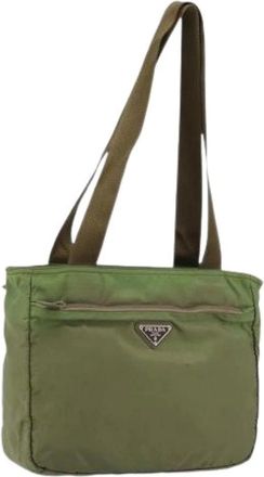 Prada Pre-owned Shoulder Bags, female, Green, Size: ONE SIZE Pre-owned Vintage Shoulder Bag