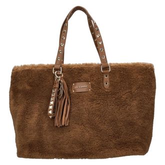 La Carrie Borsa Tote in Finta Pelliccia - - Bags - Donna - Marrone - ONE SIZE