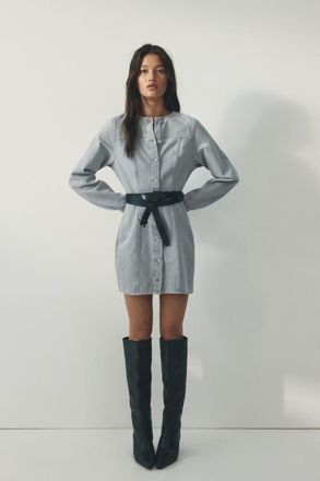 H&M Denim dress in Light Gray at Nordstrom, Size Xx-Large