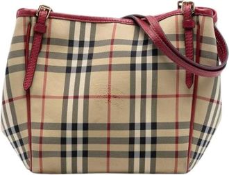 Burberry Pre-owned Shoulder Bags, female, Beige, Size: ONE SIZE Pre-owned The Canterbury tote bag