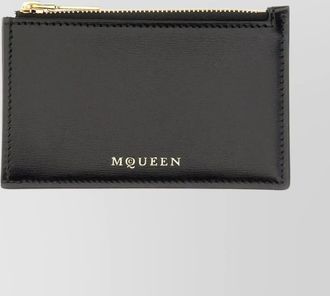 Alexander McQueen leather zipped cardholder