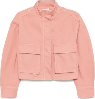 Maison Kitsun&eacute; Giacca crop - Rosa