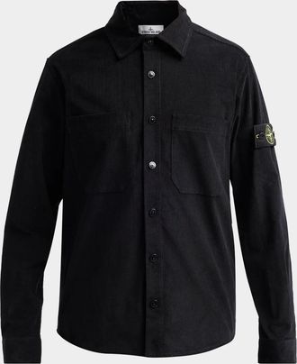 Stone Island Men & apos;s Camicia Cotton Corduroy Shirt