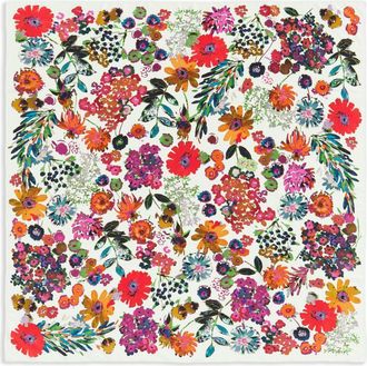 Bimba & Lola floral-print scarf - women - Recycled Polyester - One Size - White