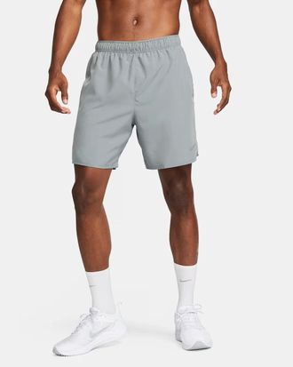 Nike Challenger Running Shorts Mens Smoke Gray Dri-FIT 7 Brief-Lined DSGL 0