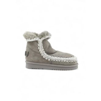Mou Eskimo 18 Glitter Logo - Dames - Schoenen - Grijs - Maat: 37 EU Leer