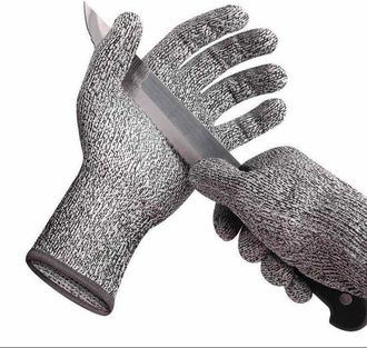OEM Guantes De Cocina Resistentes A Los Cortes - Alta Protecci&oacute;n Clase 5 - Aptos Para Alimentos - 1 Par - Talla Xl, 26 Cm