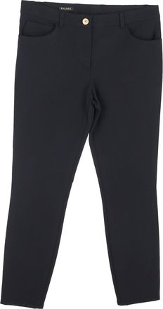 Escada Escada rechte broek van zwarte zijde