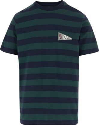 Emporio Armani Multicolor Stripes Crew Neck T-Shirt