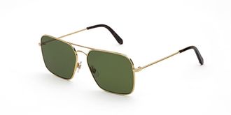 Retro Superfuture IGGY 2.0 GREEN PRI Mens Sunglasses Gold Size 58