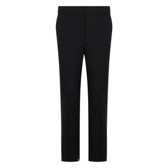 PESERICO Peserico, Chinos, female, Black, Size: 3XL Mid-rise Tailored Trousers