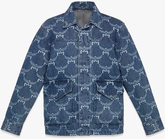 MCM Lauretos Monogram Denim Jacket